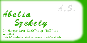 abelia szekely business card